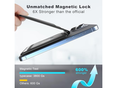 Magnetisk tegnebog og kortholder kompatibel med MagSafe til iPhone - B