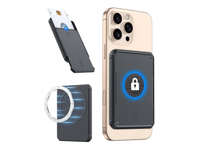 Magnetisk tegnebogskortholder holder 6-7 kort RFID-blokerende ultra-SLI