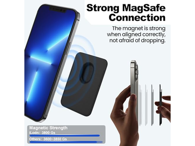 Magnetisk tegnebog kompatibel med magsafe