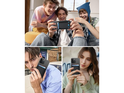 Magnetisk tegnebog til iPhone 7 kortholder læder minimalistisk RFID BL