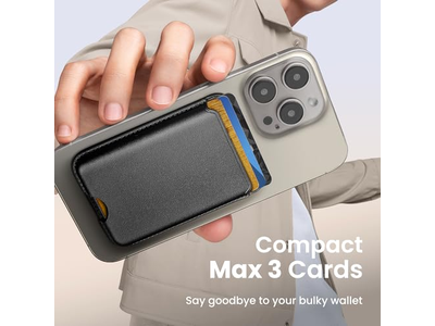 Magnetisk tegnebog til iPhone -serier og MagSafe -sager - RFID -blokeringskort