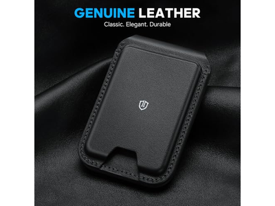 Magnetisk tegnebog til magsafe ægte læder 6 -kortholdere RFID blo