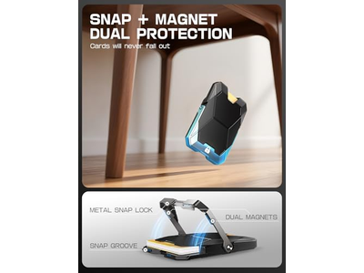 Magnetisk tegnebog står for iPhone med RFID -blokering og kortholder