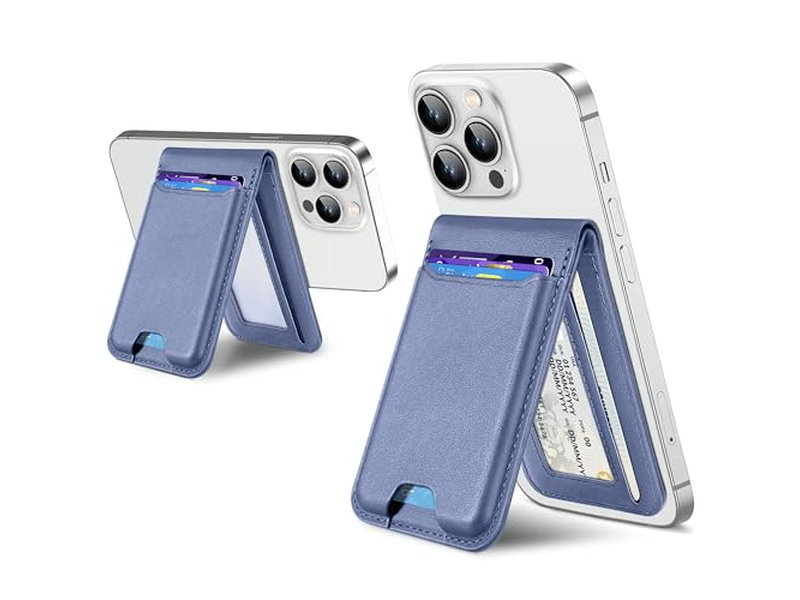 Magnetisk tegnebog Stand med justerbar stativ ID -vindue RFID -blokering