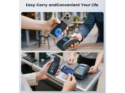 Magnetisk tegnebog med justerbar 360 -graders ring og RFID -blokerende klap