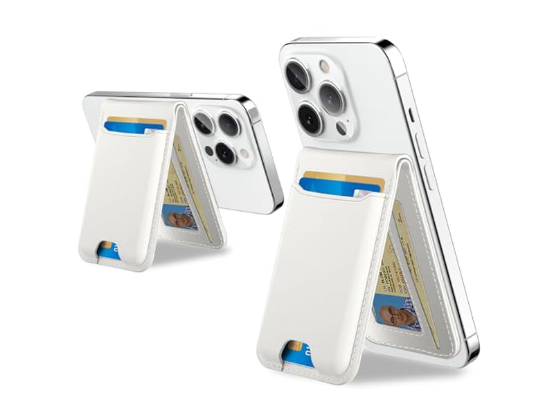 Magnetisk tegnebog med justerbar telefonstand RFID -blokering passer til 6 bil