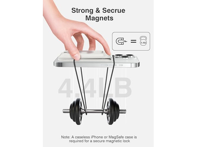 Magnetisk tegnebog med justerbar telefonstand RFID -blokering passer til 6 bil