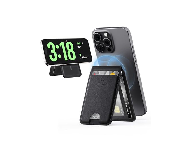 Magnetisk tegnebog med RFID blokerer 5 kortholder og justerbar stativ