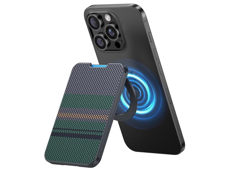 Magnetisk tegnebog med stativ minimalistisk kortholder til iPhone RFID BL