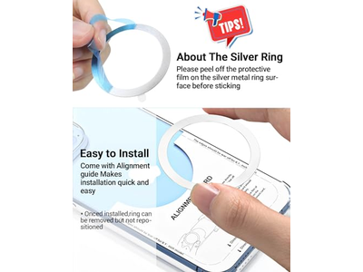 Magnetisk trådløs opladning af magsafe klistermærke