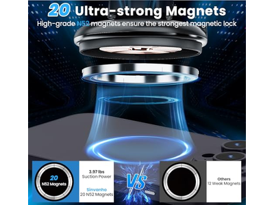 Magnetisk trådløs cup -telefonholder