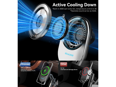 MagSafe Car Mount Charger 15W Hurtig opladning