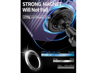 MagSafe Car Mount Charger 3 i 1 trådløs biloplader