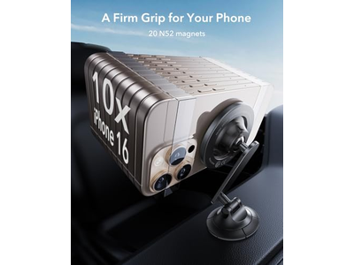 MagSafe Car Mount Opgraderet Dashboard Magnetic Phone Holder