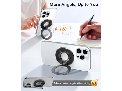 Magsafe telefongreb ringholder med kickstand kompatibel med iPhone