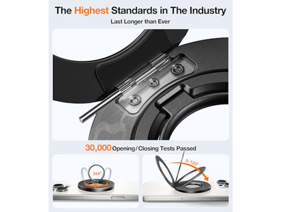 Magsafe telefongreb ringholder med kickstand kompatibel med iPhone