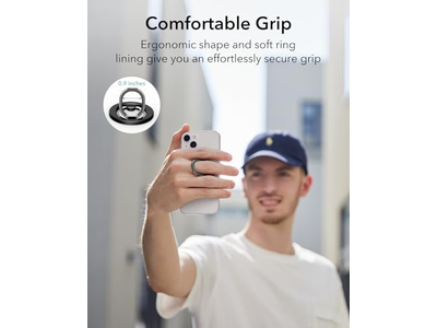 MagSafe telefongreb med justerbar stativ for smartphones 2 metalring