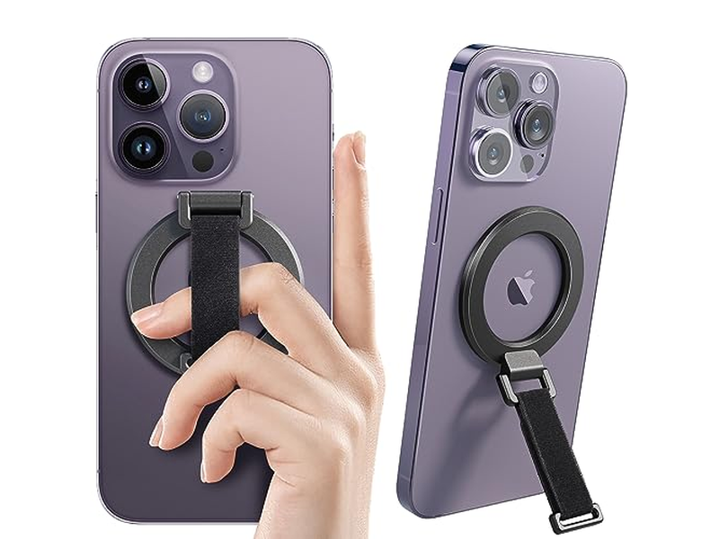 Magsafe telefongreb med aftagelig magnetisk ringholder og kickstand