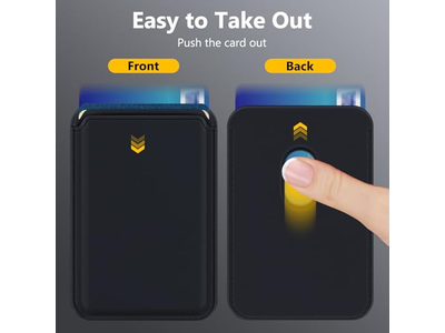 MagSafe Wallet 3 Card Holder RFID Blokerende slank magnetisk tegnebog - B