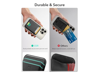 Magsafe tegnebog 5-kortholder magnetisk tegnebog