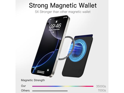 Magsafe tegnebog Cheetah Print Pattern Magnnetic Card Holder til telefoner