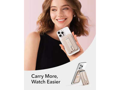 Magsafe tegnebog med 5 kortholder justerbar stativ RFID-blokering