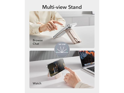 Magsafe tegnebog med 5 kortholder justerbar stativ RFID-blokering