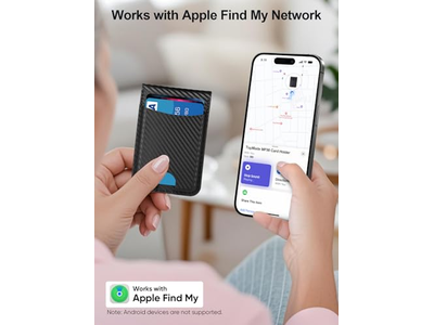 Magsafe tegnebog med find min magnetiske kortholder justerbar stativ 6