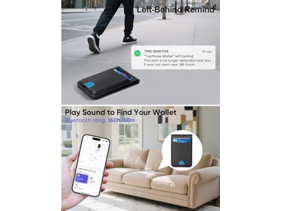 Magsafe tegnebog med find min magnetiske kortholder justerbar stativ 6