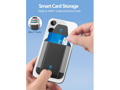 Magsafe tegnebog med privatlivsklap Magnetisk kortholder RFID -blokering