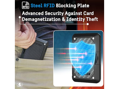 MagSafe tegnebog med RFID -blokering - Magnetisk telefon tegnebog til kontanter og