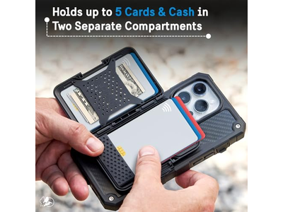 MagSafe tegnebog med RFID -blokering - Magnetisk telefon tegnebog til kontanter og