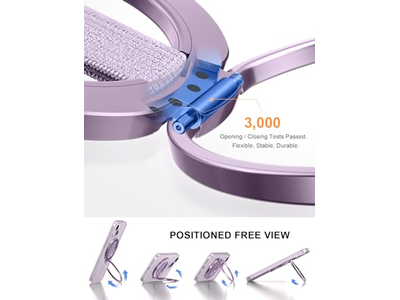 Telefongreb står med udskiftelig fingersløjfe og magnetisk ringholder