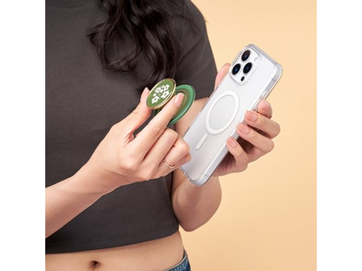 Telefongreb med kickstand magnetisk stativ byttet topgrøn blomst