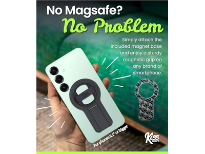 Telefongreb med loop og kickstand - Magnetisk 360degree spin -stativ