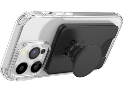 Telefon tegnebog med ekspanderende greb og magsafe adapter ring - sort