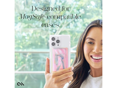 Slim Magnetic Wallet -Card Holder til iPhone - holder op til 5 kort