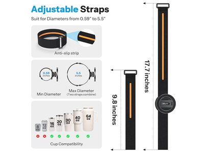 Stærke magneter kompatible med 30 oz Stanley 16-64 oz flaske