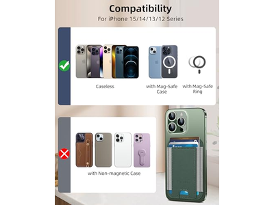 Stærkeste magnetiske tegnebog til iPhone