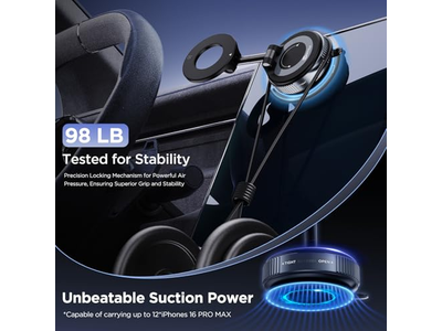 Sugning Cup -telefonmontering med vaskbare nano -gelpuder