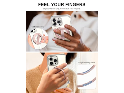 Ultra -telefongreb står med udskiftelig elastisk loop og magnetisk greb