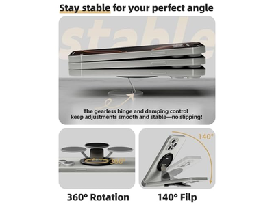 Ultratynd magnetisk telefongreb Multi-Angle Ring Holder Stand 360 Degree RO