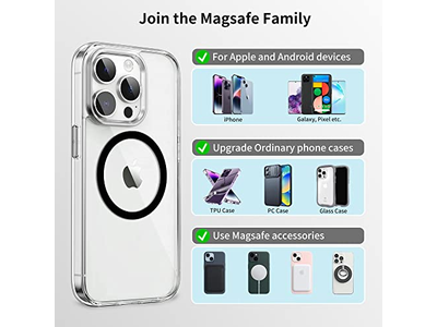 Universelle metalringe kompatible med magsafe klistermærke